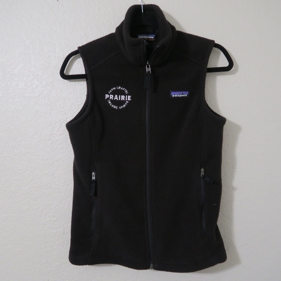 Patagonia‎ Synchilla Fleece Black Vest Zip Up Outdoor Athletic Camping XS - Picture 6 of 10